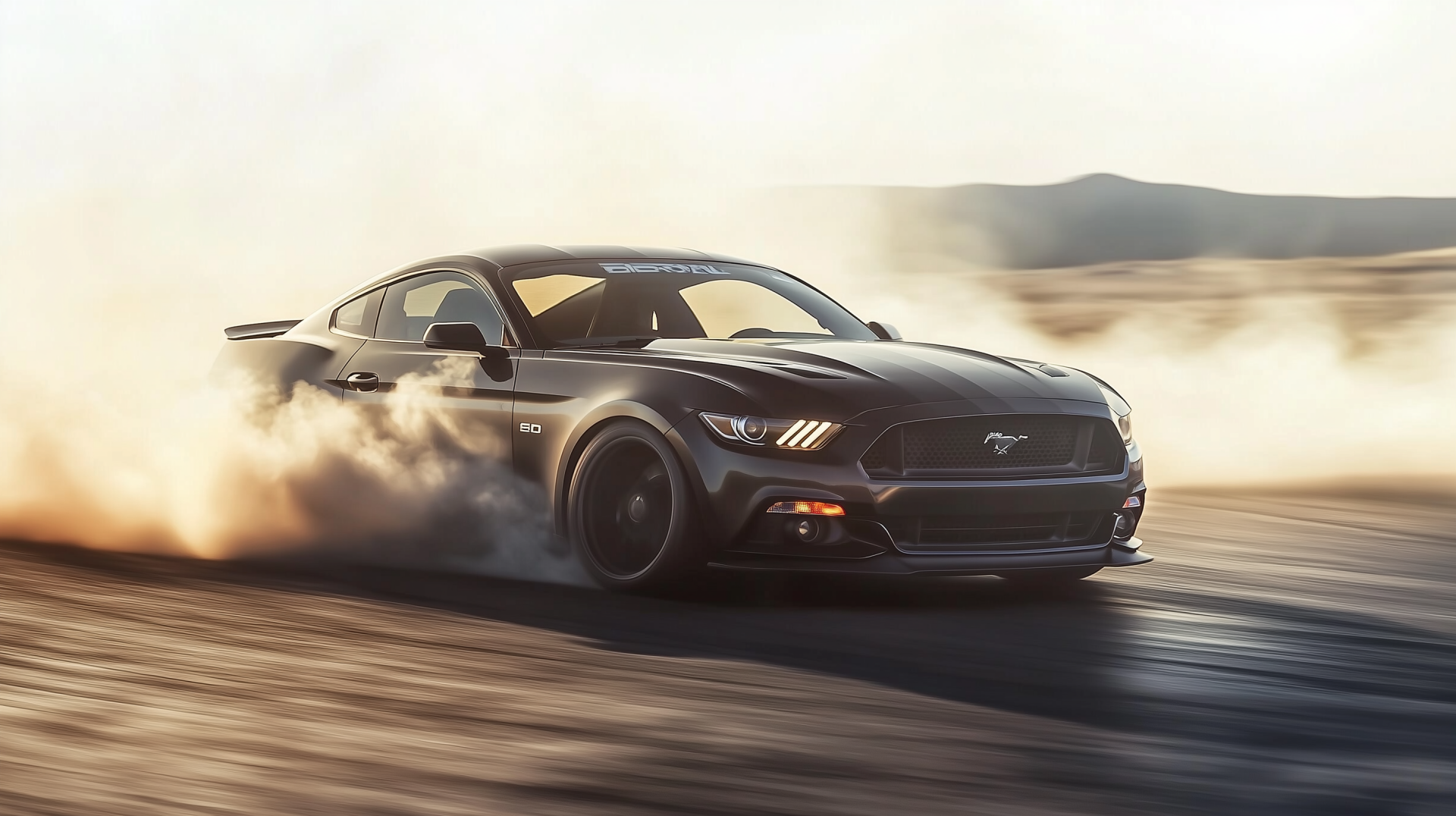 An HD wallpaper featuring a sleek Ford Mustang, showcasing its dynamic design and powerful presence as a standout vehicle in automotive culture.
