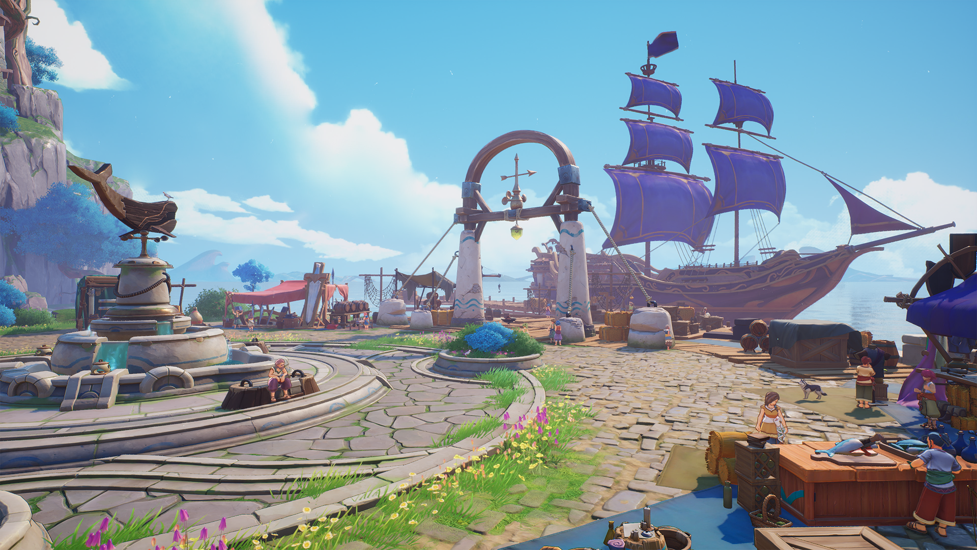 HD desktop wallpaper featuring imagery from the video game Visions of Mana, designed to enhance your gaming aesthetic and backdrop.