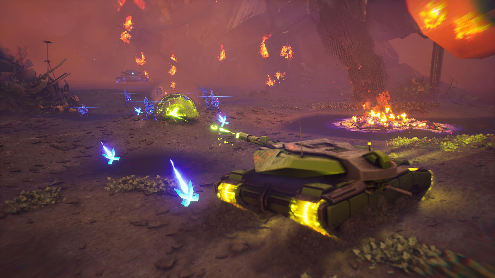 A sleek HD desktop wallpaper featuring the video game Akimbot, showcasing captivating visuals that enhance your gaming experience.