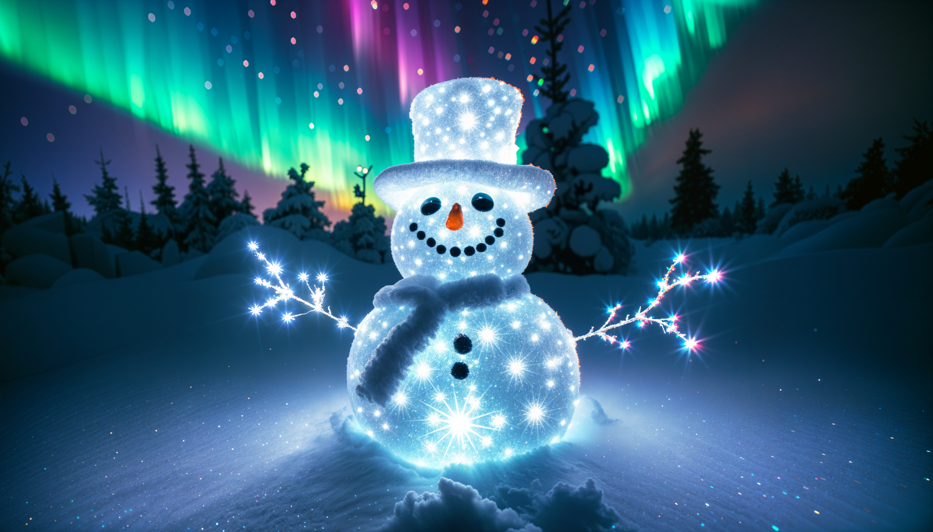 Enchanting Snowman: A 4K Ultra HD Winter Wonderland by robokoboto