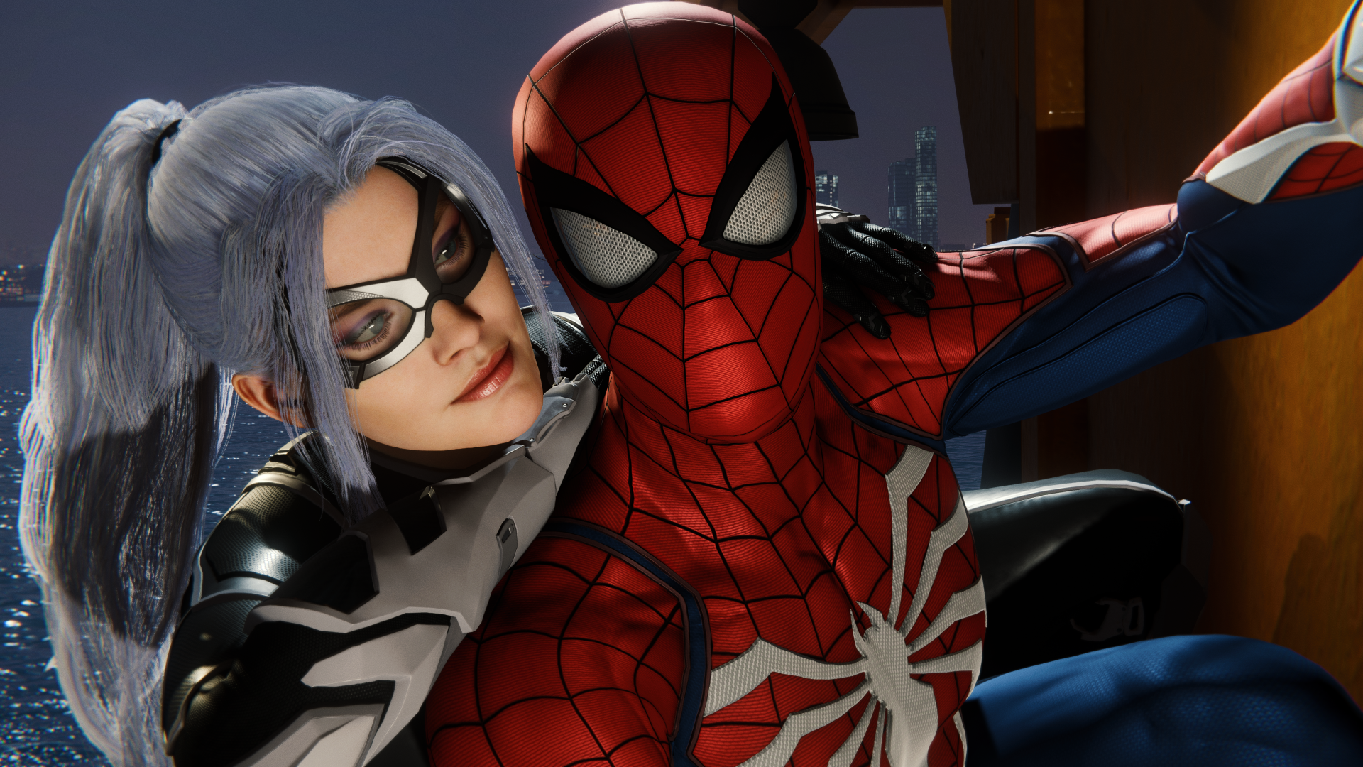 Marvel's Spiderman Felicia &amp; Spiderman by mattleizee