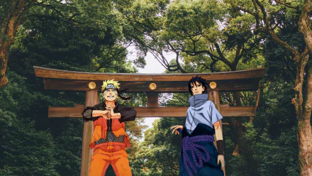  Naruto and Sasuke 4K Wallpaper.