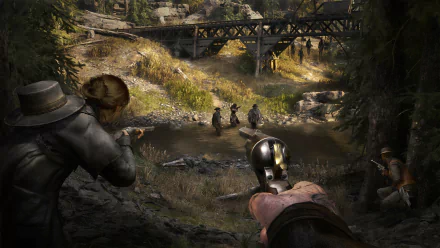 HD desktop wallpaper featuring imagery from the video game Hunt: Showdown, capturing the essence of its intense atmosphere and gameplay.