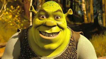 A vibrant HD desktop wallpaper featuring Shrek, the beloved character from the iconic movie, bringing a fun and whimsical touch to your background.