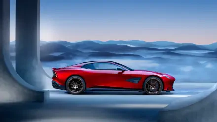 A stunning 4K Ultra HD wallpaper featuring an Aston Martin Vanquish, showcasing the elegance and power of this iconic luxury sports car.