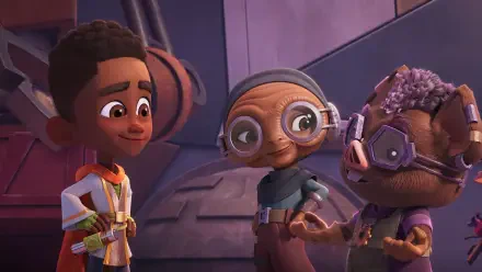 A vibrant 4K Ultra HD wallpaper featuring characters from the TV show Star Wars: Young Jedi Adventures, showcasing the adventurous spirit of young Jedi in a colorful galaxy.