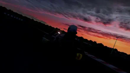  Karting At Sunset Gloom