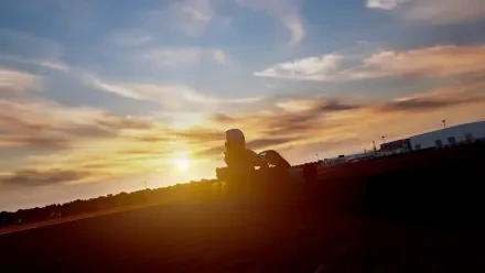  Karting At Sun-Blinding Sunset