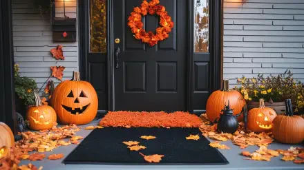 halloween decorations halloween pumpkin fall decor porch HD Desktop Wallpaper | Background Image