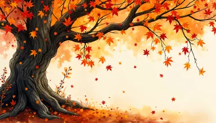 fall leaves Autumn tree leaf nature HD Desktop Wallpaper | Background Image