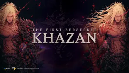 A striking 4K Ultra HD wallpaper featuring characters from the video game The First Berserker: Khazan, showcasing powerful figures with dynamic designs and intricate details.