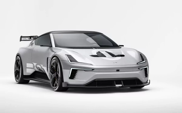 HD desktop wallpaper featuring the sleek and modern Polestar 6 car.