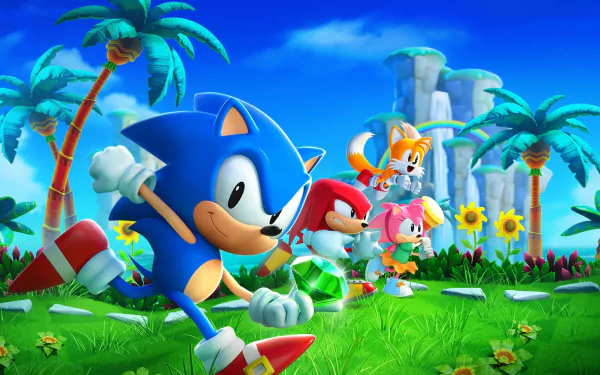 Sonic Superstars Sonic the Hedgehog HD Desktop Wallpaper | Background Image