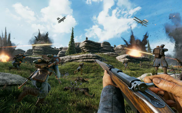 A visually striking HD desktop wallpaper from the video game Isonzo, showcasing immersive landscapes and dramatic scenes to enhance your gaming experience.