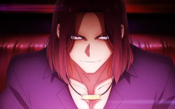 A striking HD desktop wallpaper featuring Kakeru Ryūen from Classroom of the Elite, showcasing his intense expression and distinct hairstyle in a dynamic anime style.