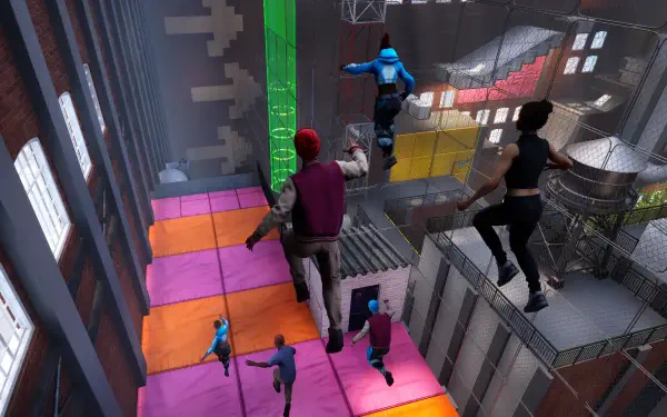 HD desktop wallpaper showcasing dynamic action from a video game featuring supermoves, designed to enhance your gaming environment with vibrant energy.