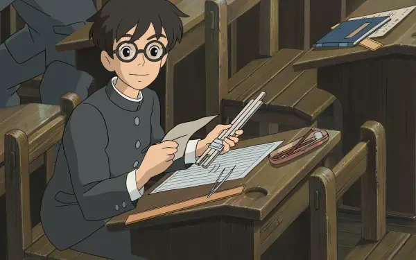 HD desktop wallpaper featuring stunning art from The Wind Rises, a captivating anime by Studio Ghibli, showcasing its enchanting visuals and storytelling.