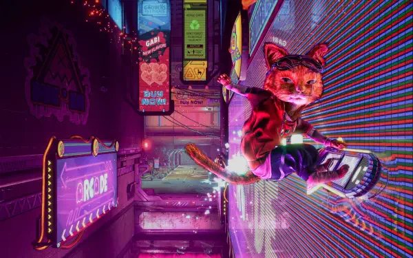 HD desktop wallpaper featuring vibrant art from the video game Gori: Cuddly Carnage, showcasing its unique and whimsical style.