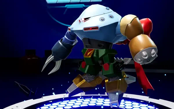 High-definition desktop wallpaper featuring scenes from Gundam Breaker 4, showcasing the dynamic and vibrant world of this action-packed video game.