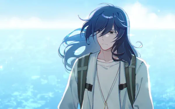 A vibrant 4K Ultra HD wallpaper featuring Souta Munakata from the anime Suzume no Tojimari, showcasing a dynamic and colorful anime scene.