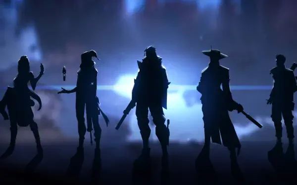 HD wallpaper featuring characters Jett, Sova, and Cypher from the video game Valorant, showcasing their dynamic designs in an engaging background.