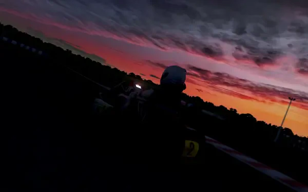  Karting At Sunset Gloom