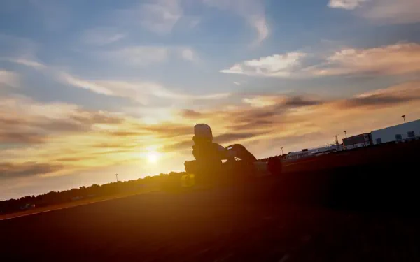  Karting At Sun-Blinding Sunset