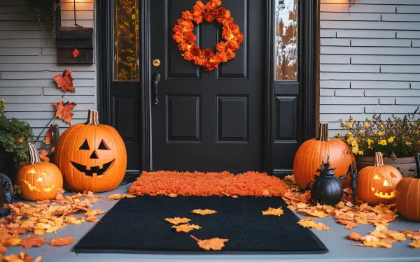 halloween decorations halloween pumpkin fall decor porch HD Desktop Wallpaper | Background Image