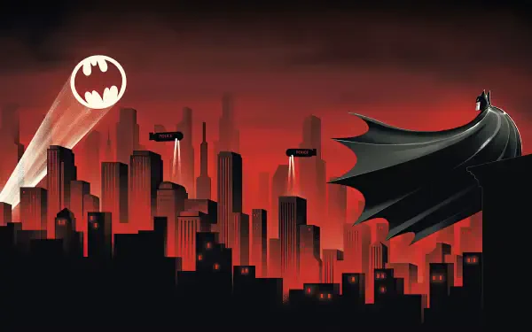  Batman Overlooking City