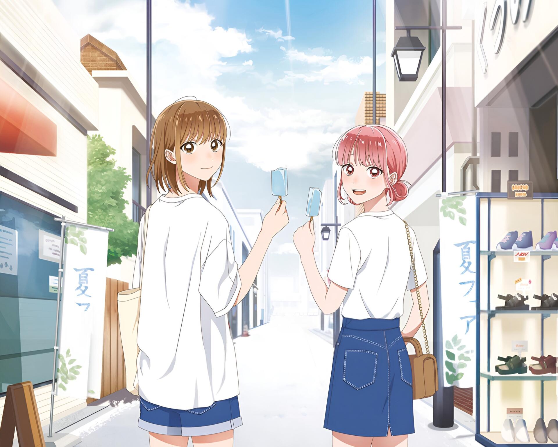 Download Anime Blue Box Chinatsu Kano Hina Chouno HD Wallpaper