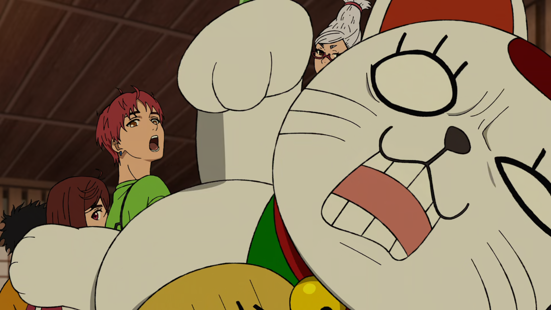 Download Dandadan Ken Takakura Momo Ayase Jin Enjouji Seiko Ayase HD Wallpaper by Yukinobu Tatsu