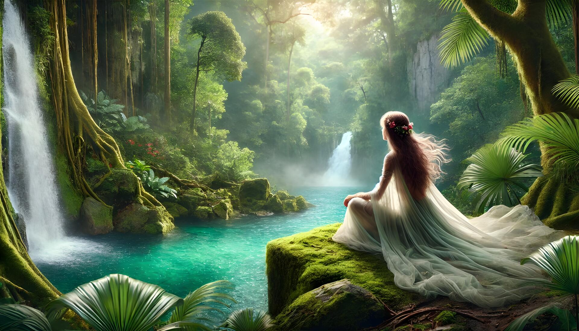 Nymph In The Forest by Sarima