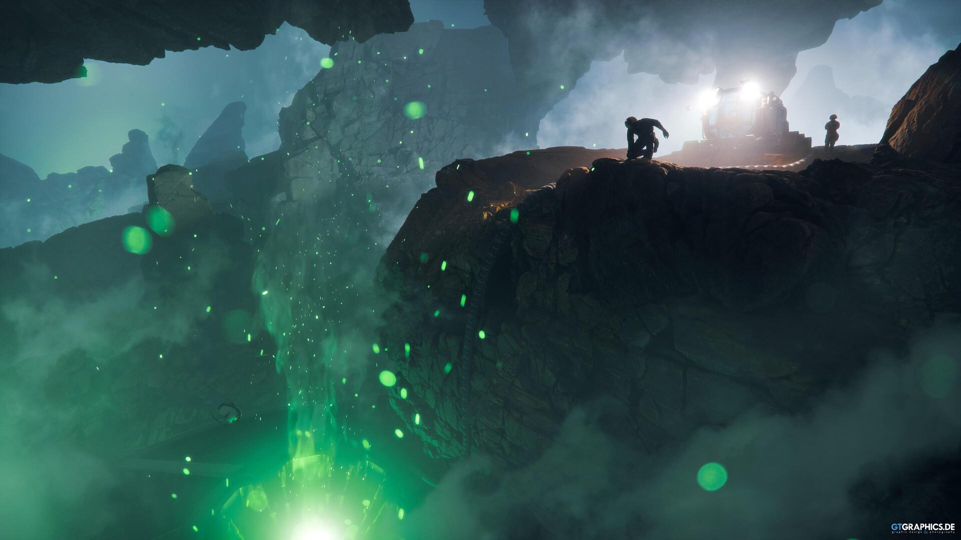 Download Fantasy Cave Person Sci Fi 4k Ultra HD Wallpaper by Tobias Roetsch