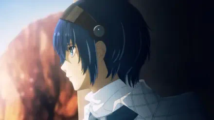 A side profile of a character from the video game Metaphor: ReFantazio, featuring detailed animation against a scenic background, used as an HD PC desktop wallpaper.