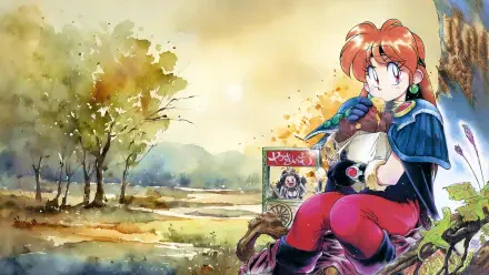 Anime slayers Lina Inverse Naga the Serpent HD Desktop Wallpaper | Background Image