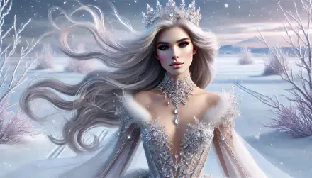 winter queen woman snow HD Desktop Wallpaper | Background Image