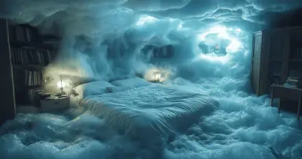 AI Art bedroom HD Desktop Wallpaper | Background Image