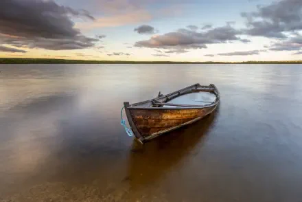boat landscape HD Desktop Wallpaper | Background Image