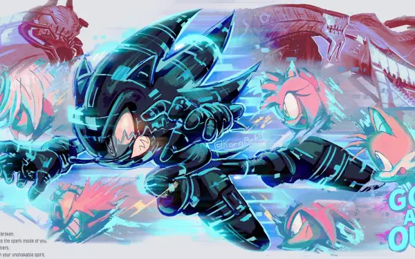 Sonic the Hedgehog Sonic Frontiers Amy Rose Knuckles the Echidna HD Desktop Wallpaper | Background Image