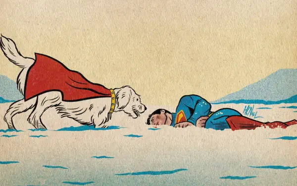 Superman (2025) Superman Krypto (DC Comics) HD Desktop Wallpaper | Background Image