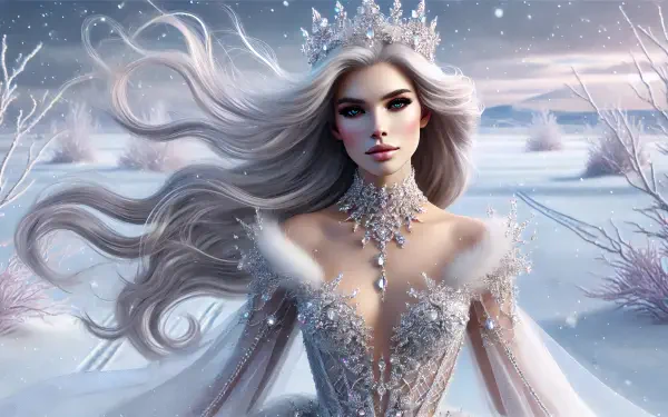 winter queen woman snow HD Desktop Wallpaper | Background Image