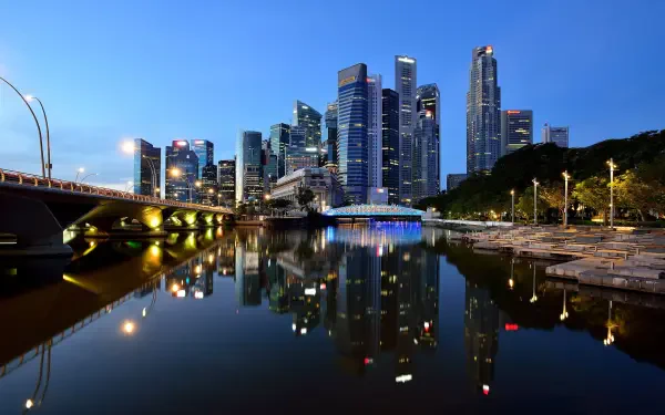 city at night HD Desktop Wallpaper | Background Image