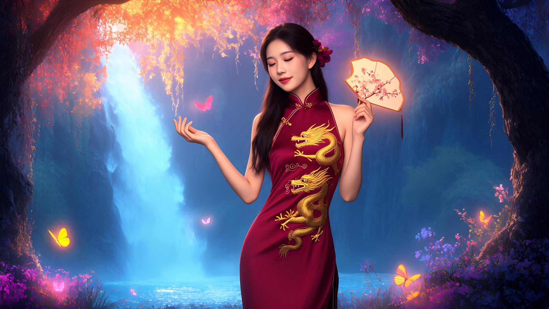 Download AI Art Woman 8k Ultra HD Wallpaper