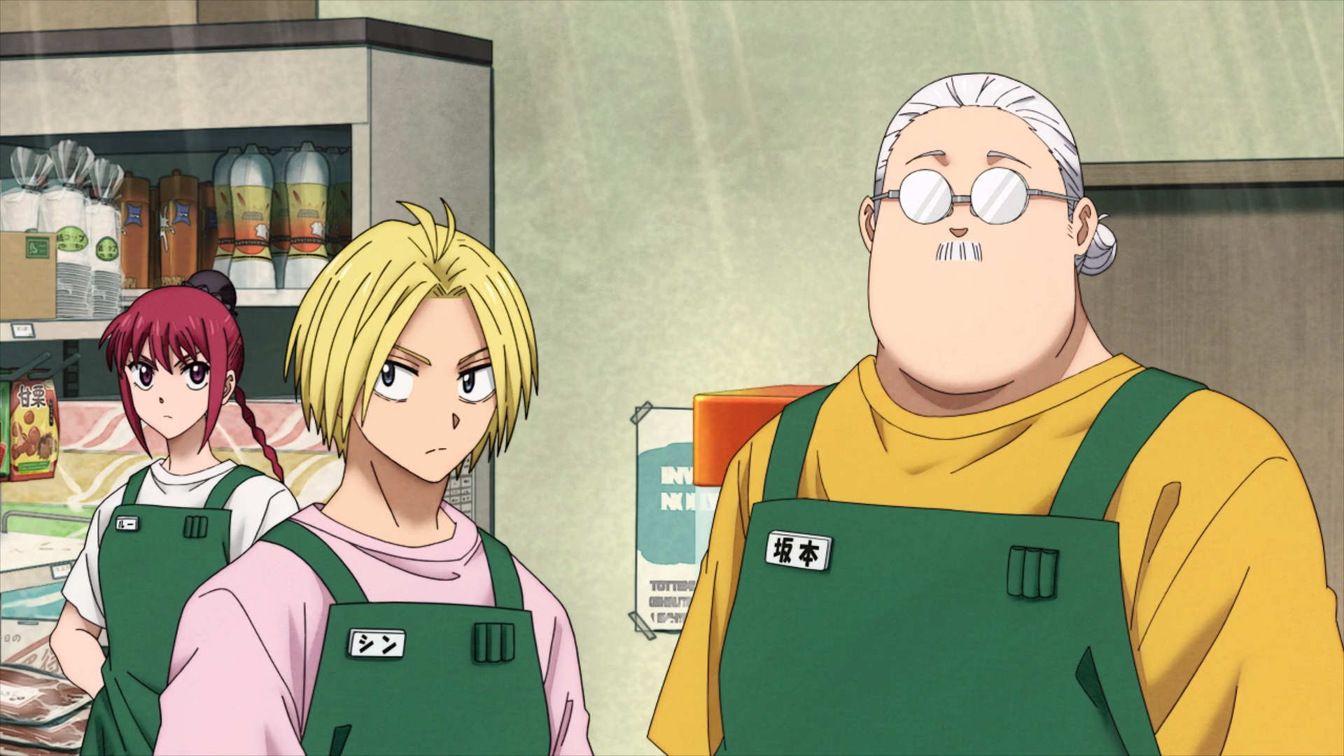 Download Anime Sakamoto Days Taro Sakamoto Shin (Sakamoto Days) Lu Xiaotang HD Wallpaper