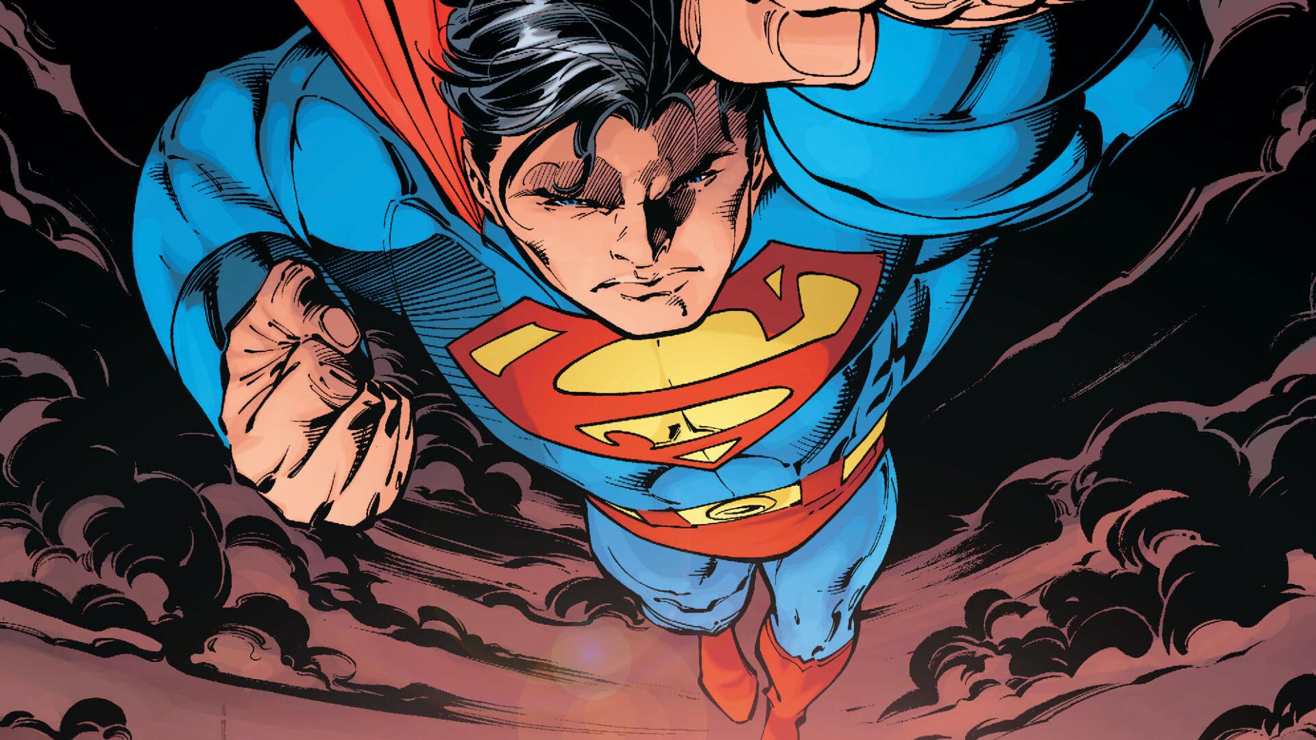 Download Superman: Up In The Sky HD Wallpaper by Andy Kubert
