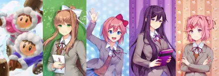 Ice Climber Ice Climbers (Nintendo) Doki Doki Literature Club! Popo (Ice Climber) Nana (Ice Climber) HD Desktop Wallpaper | Background Image