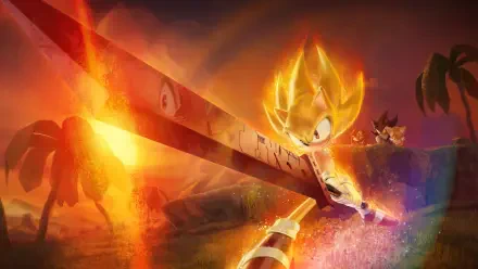 Sonic Gold HD Desktop Wallpaper | Background Image