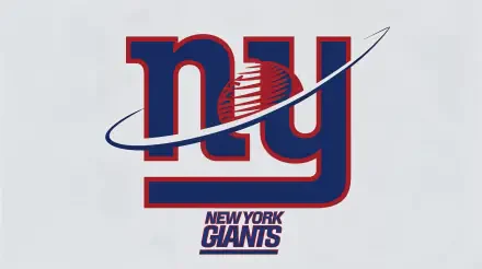 4K Ultra HD desktop wallpaper featuring the New York Giants NFL team logo and branding in a clean, modern design.