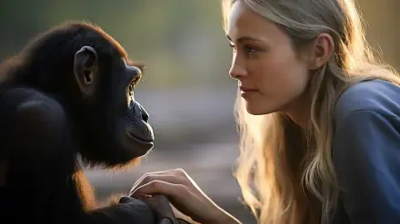 AI Art monkey HD Desktop Wallpaper | Background Image