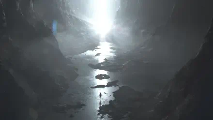 Sci Fi landscape person HD Desktop Wallpaper | Background Image